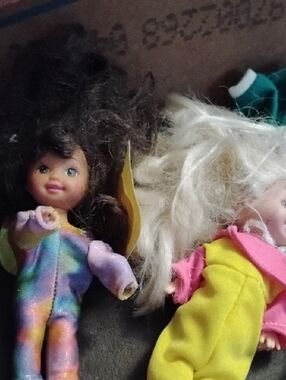 Small Kids Fashion Doll in Rainbow Outfit - Multicolor